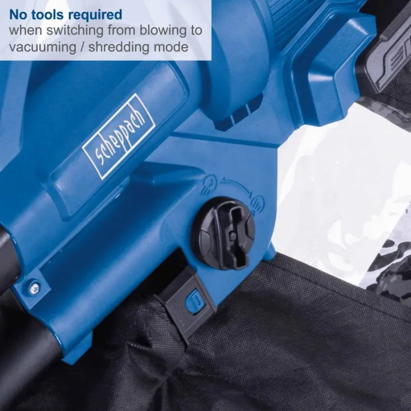 Akumulatora lapu pūtējs-sūcējs 3in1 BC-BLV720-X GEN2, karkass, Scheppach