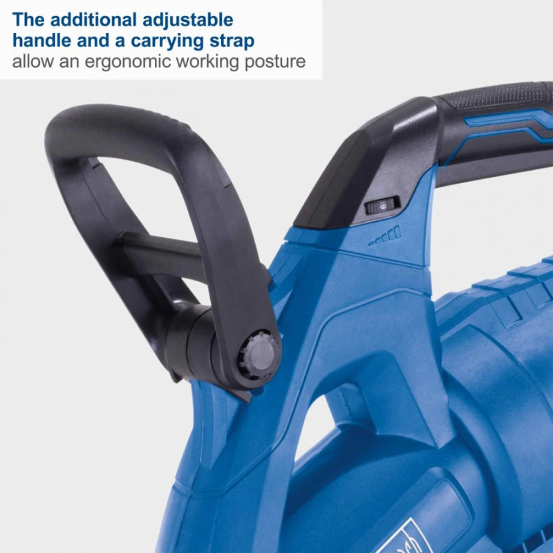 Akumulatora lapu pūtējs-sūcējs 3in1 BC-BLV720-X GEN2, karkass, Scheppach