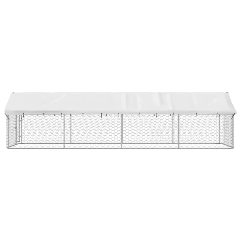 vidaXL suņu voljērs ar jumtu, 600x200x150 cm