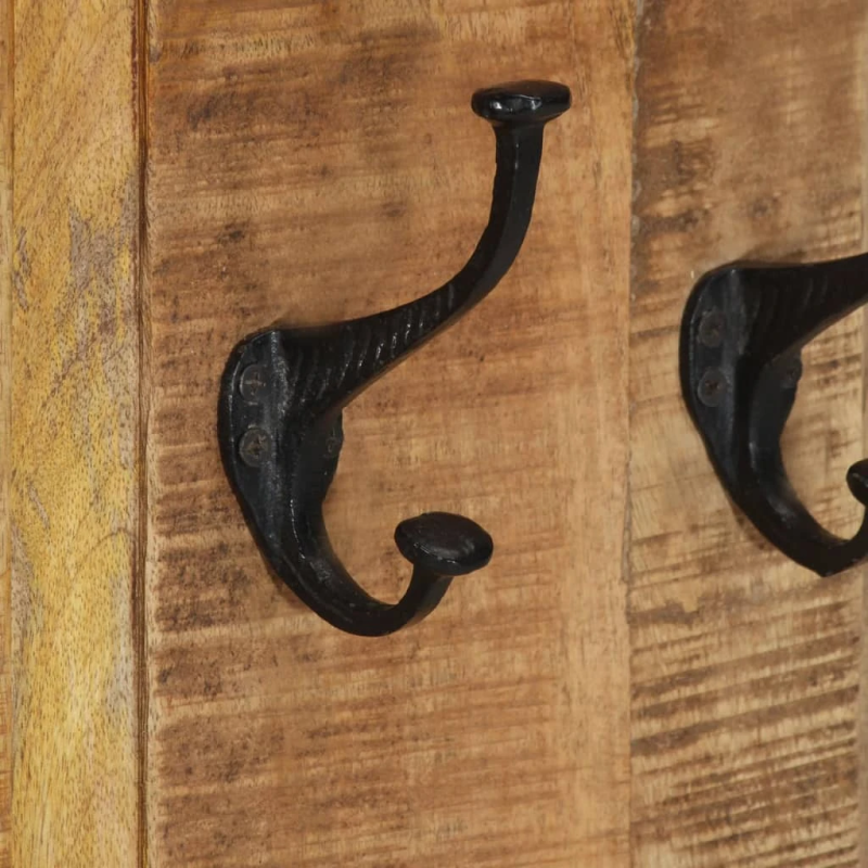 vidaXL drēbju pakaramie, 2 gab., mango masīvkoks, 38x100 cm