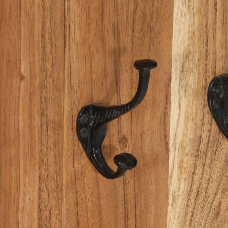 vidaXL drēbju pakaramie, 2 gab., akācijas masīvkoks, 38x100 cm