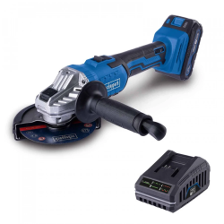 Akumulatora leņķa slīpmašīna C-AG125-X Set L, Scheppach