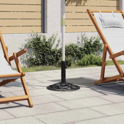 vidaXL saulessarga pamatne, melna, 40x40x32 cm, čuguns