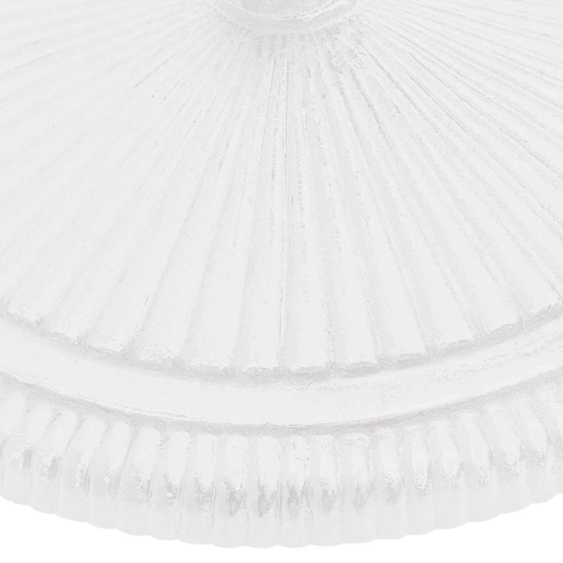 vidaXL saulessarga pamatne, balta, 45x45x30 cm, čuguns