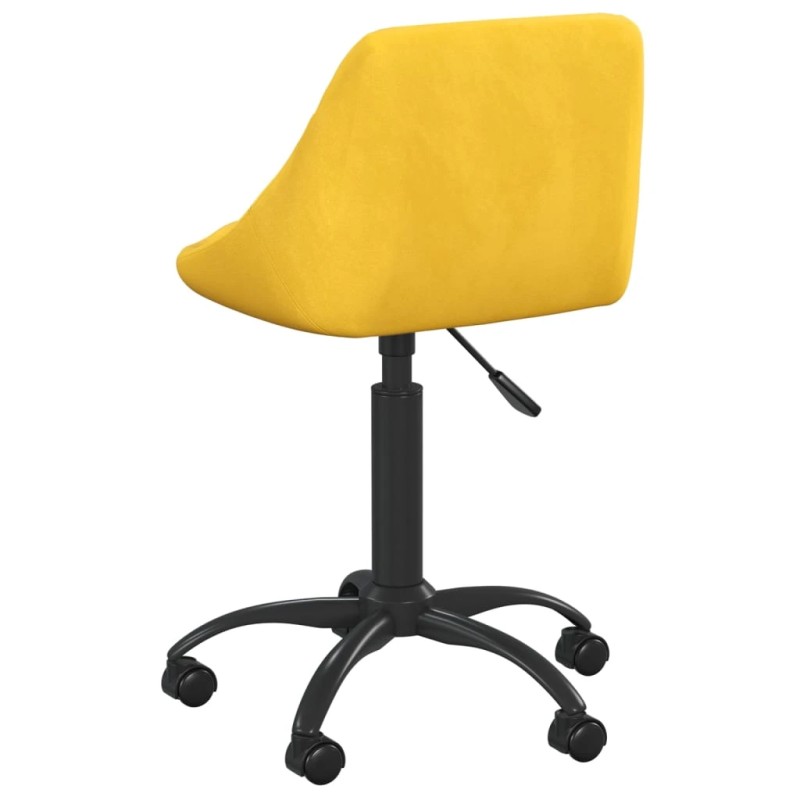 vidaXL biroja krēsls, sinepju dzeltens samts
