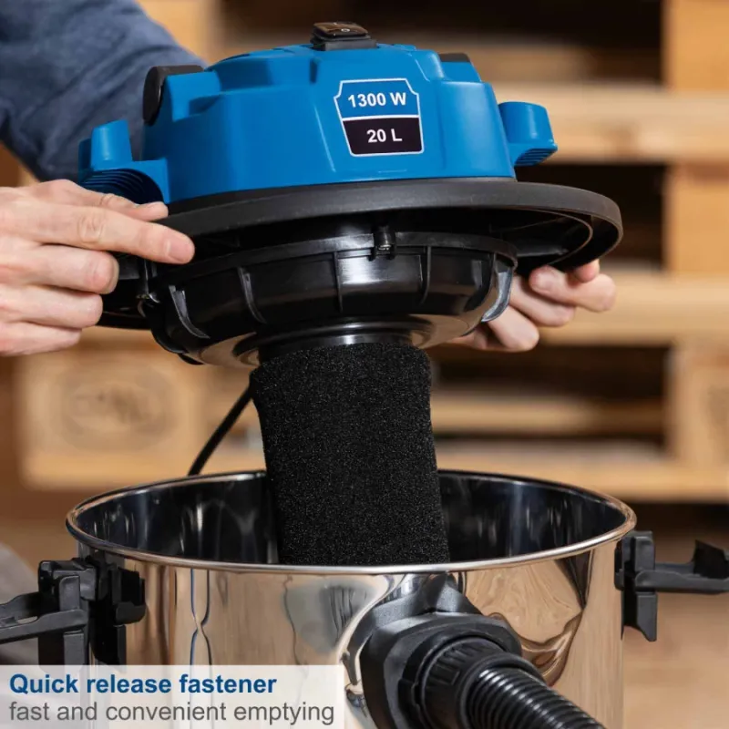 Vakuuminis dulkių siurblys VC20, su pūtimo funkcija, Scheppach