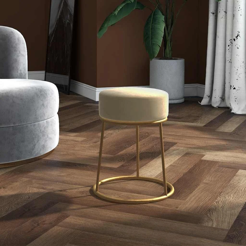 vidaXL apaļš krēsls, tumši pelēks samts