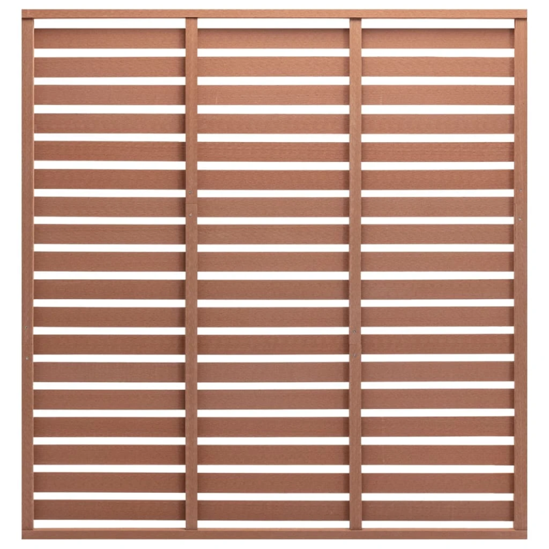 vidaXL žoga panelis, WPC, 180x180 cm, brūns