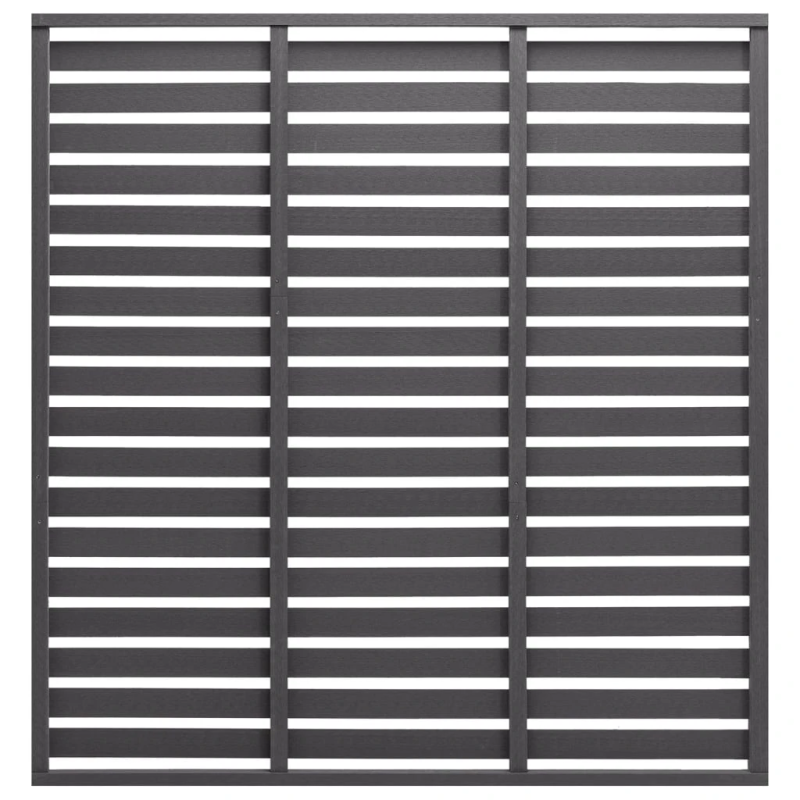 vidaXL žoga panelis, WPC, 180x180 cm, pelēks