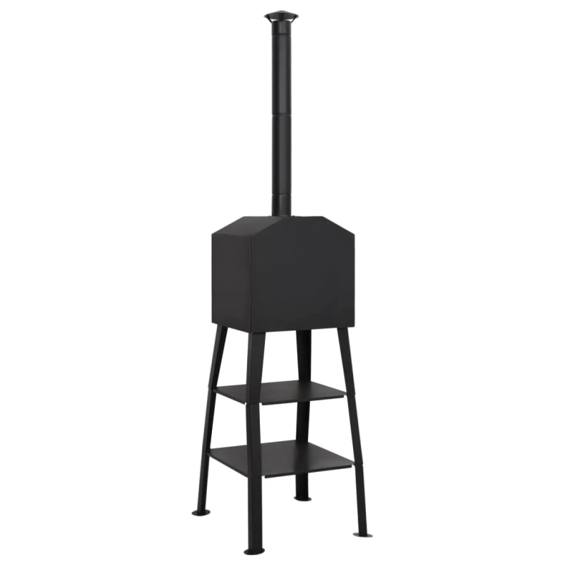 vidaXL dārza picas krāsns, kurināma ar kokoglēm, 2 šamota ķieģeļi