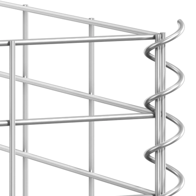 vidaXL gabioni-augstās puķu kastes, 3 gab., 30x30x50 cm, dzelzs