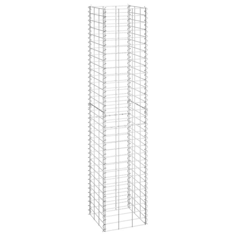 vidaXL gabioni-augstās puķu kastes, 3 gab., 30x30x150 cm, dzelzs