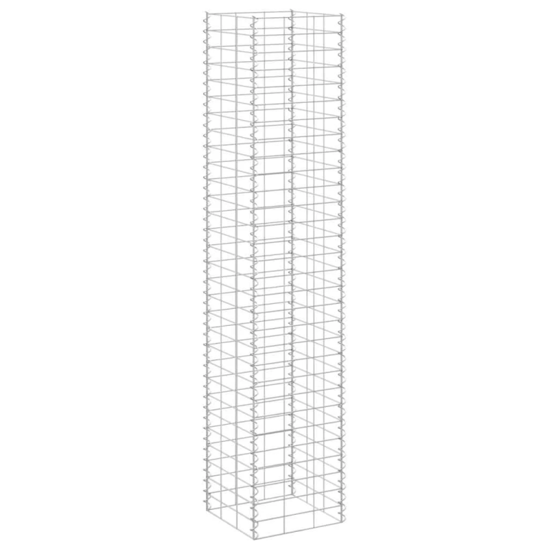 vidaXL gabioni-augstās puķu kastes, 3 gab., 30x30x150 cm, dzelzs