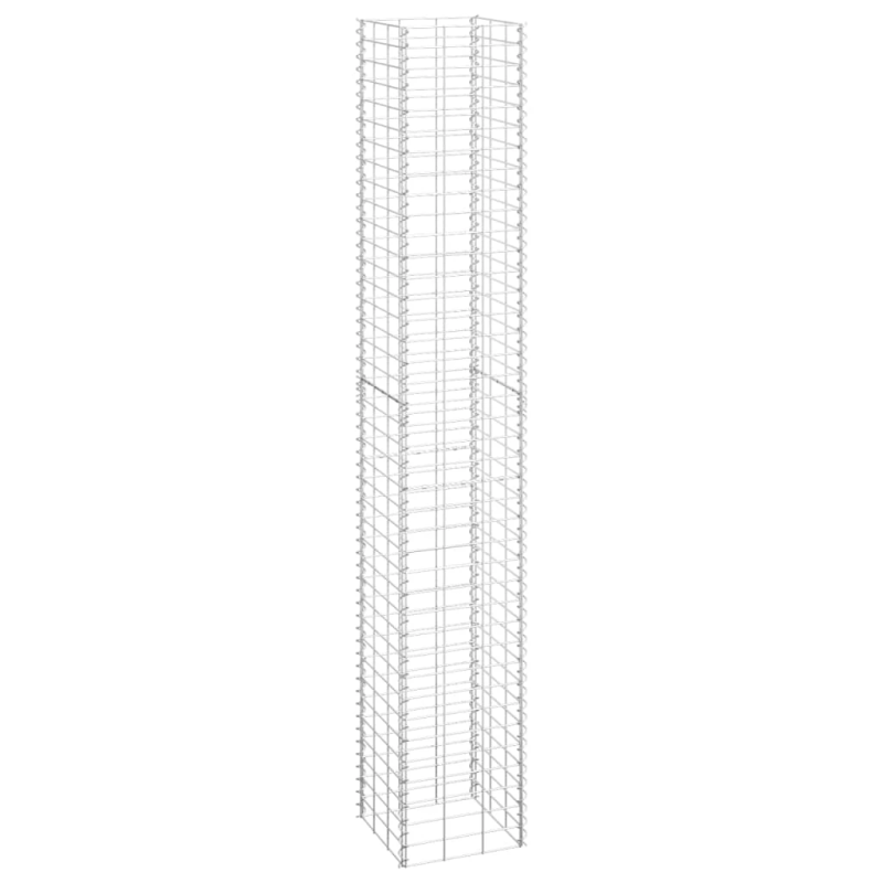 vidaXL gabioni-augstās puķu kastes, 3 gab., 30x30x200 cm, dzelzs