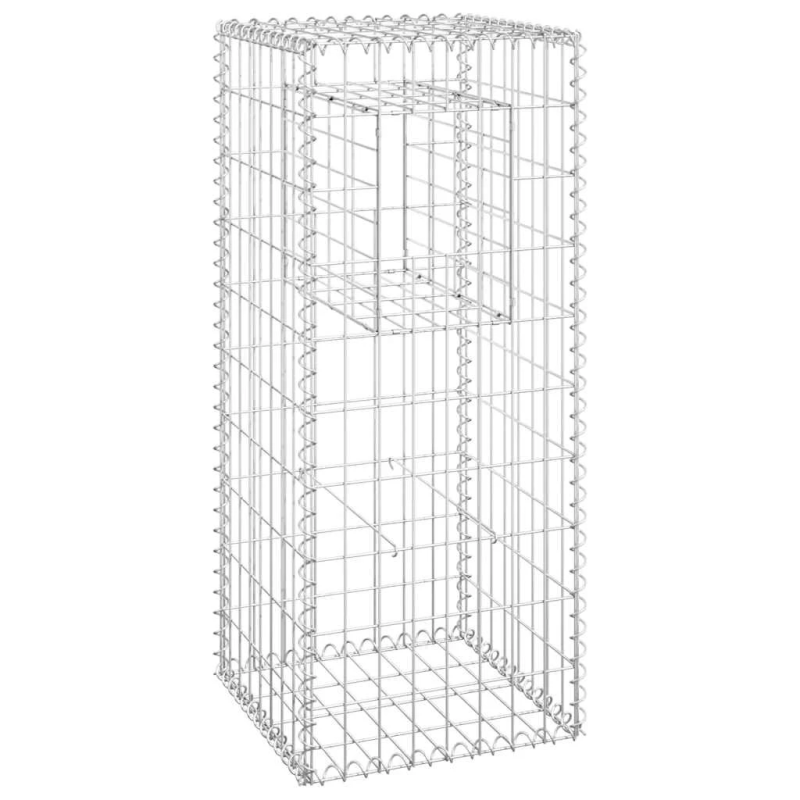 vidaXL vertikāls gabions, 40x40x100 cm, dzelzs