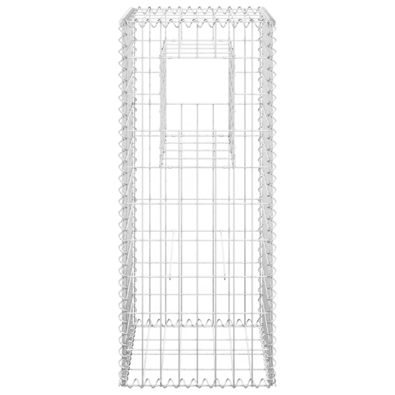 vidaXL vertikāls gabions, 40x40x100 cm, dzelzs