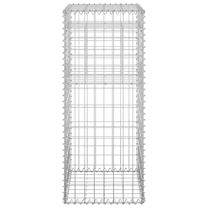 vidaXL vertikāli gabioni, 2 gab., 40x40x100 cm, dzelzs