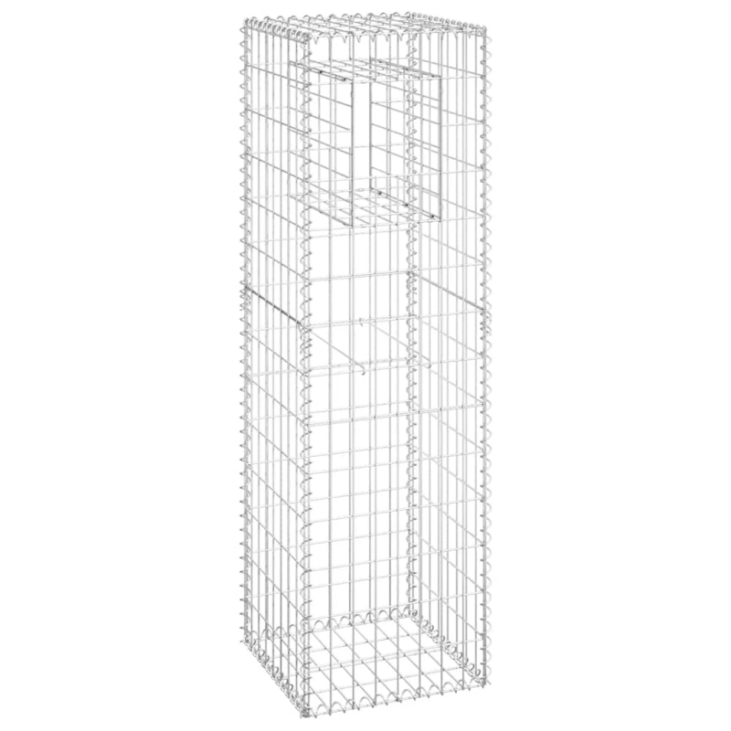vidaXL vertikāls gabions, 40x40x140 cm, dzelzs