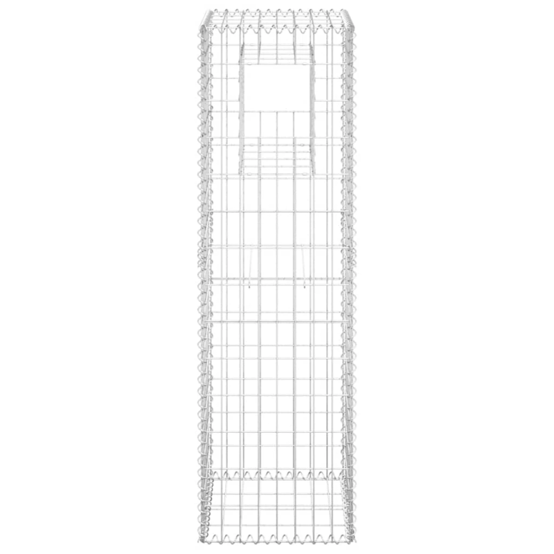 vidaXL vertikāls gabions, 40x40x140 cm, dzelzs