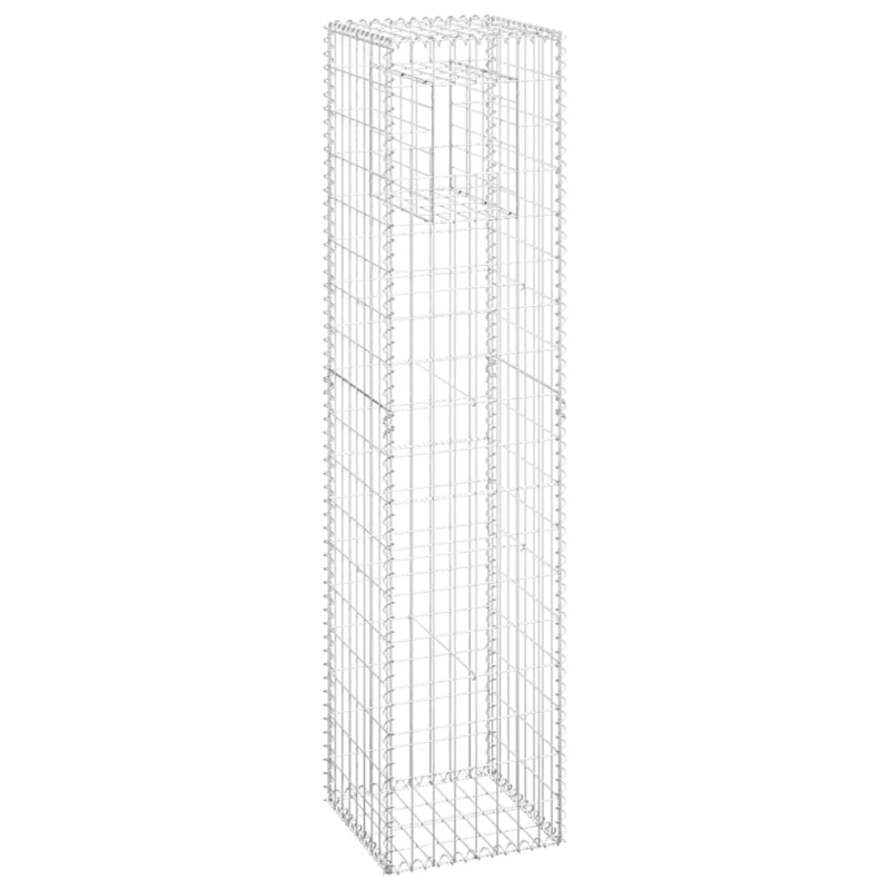 vidaXL vertikāls gabions, 40x40x180 cm, dzelzs