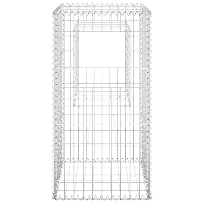 vidaXL vertikāli gabioni, 2 gab., 50x50x100 cm, dzelzs