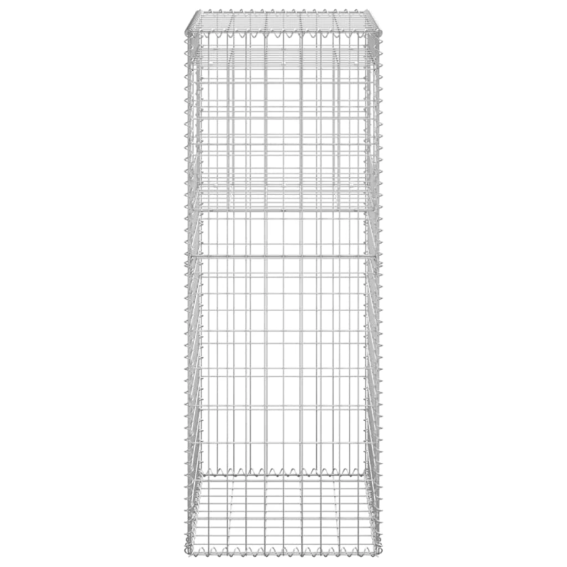 vidaXL vertikāls gabions, 50x50x140 cm, dzelzs