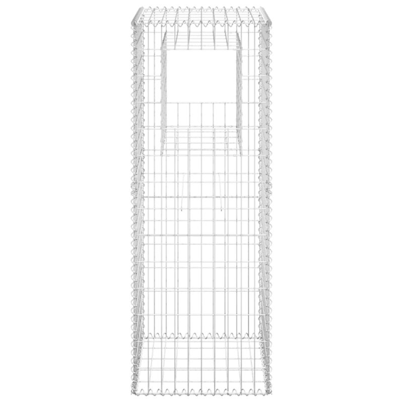 vidaXL vertikāls gabions, 50x50x140 cm, dzelzs