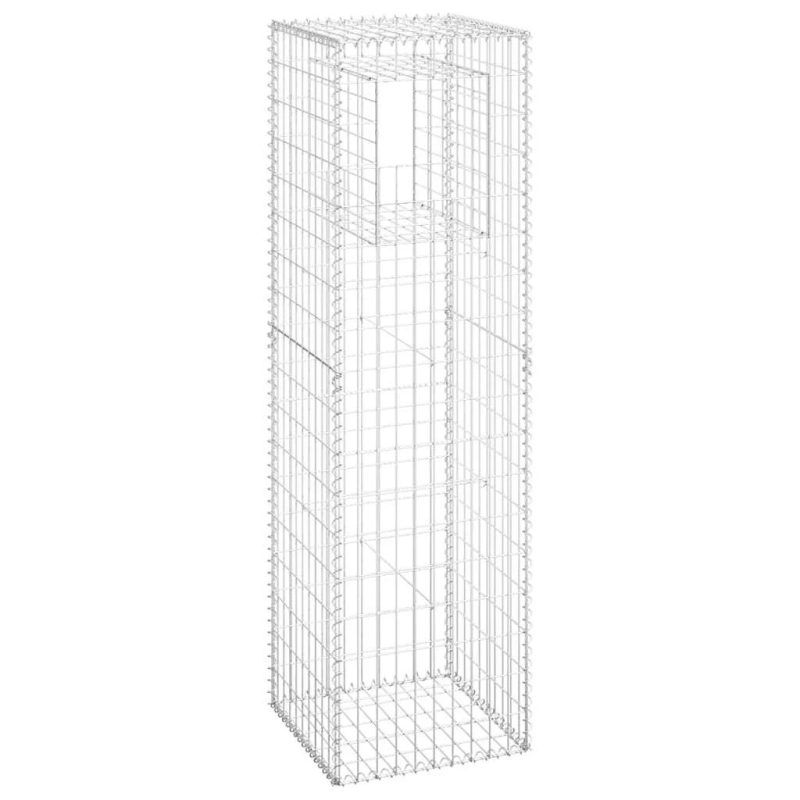 vidaXL vertikāli gabioni, 2 gab., 50x50x180 cm, dzelzs