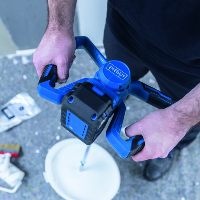 Bezvadu krāsas un javas maisītājs BC-PMX100-X-SET L, Scheppach