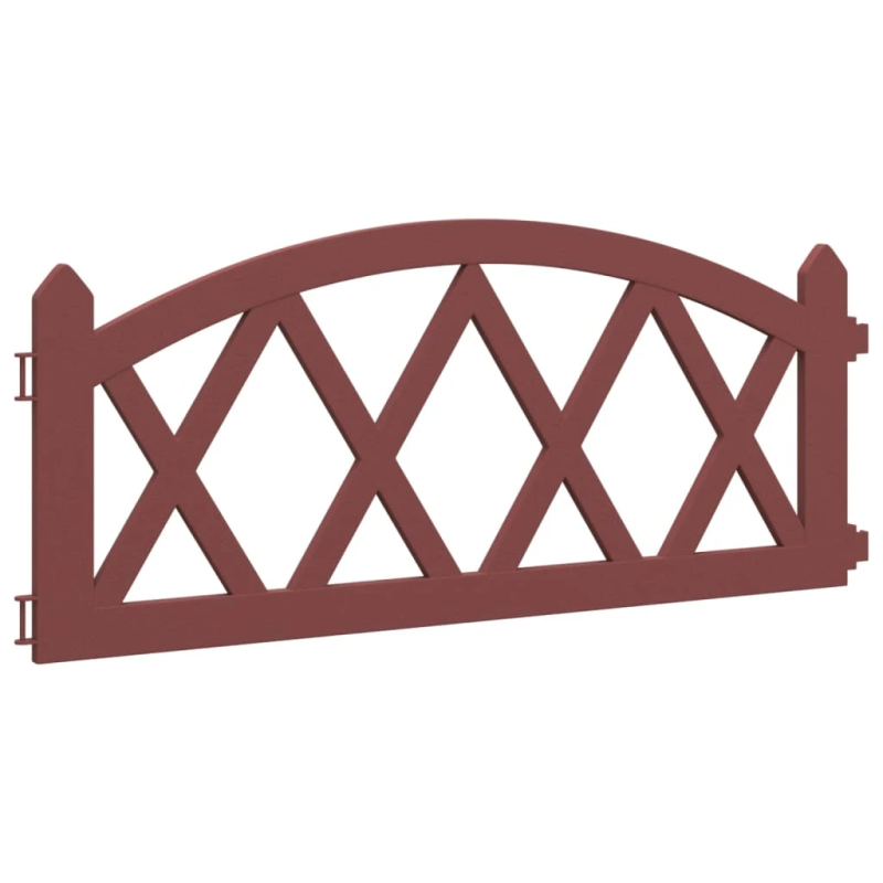 vidaXL zāliena apmales, 17 gab., sarkanas, 10 m, PP