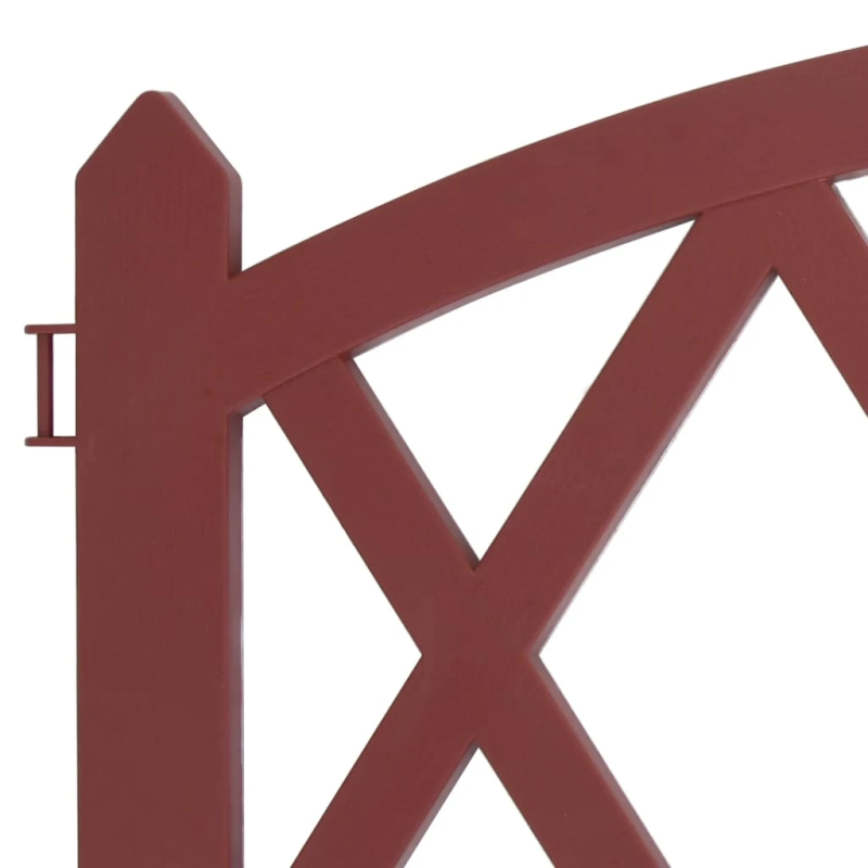 vidaXL zāliena apmales, 17 gab., sarkanas, 10 m, PP