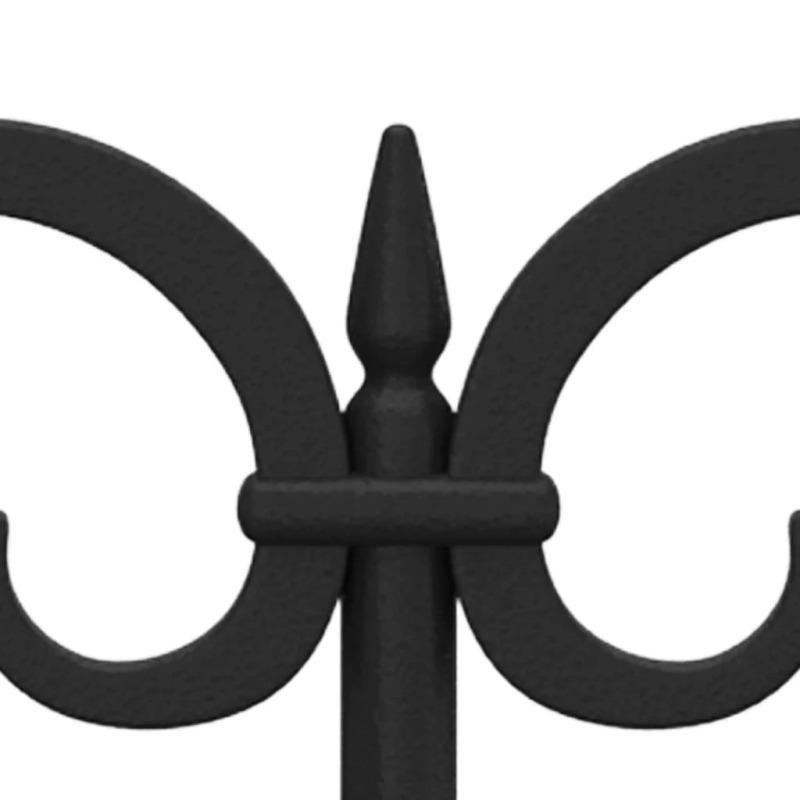 vidaXL zāliena apmales, 17 gab., melnas, 10 m, PP