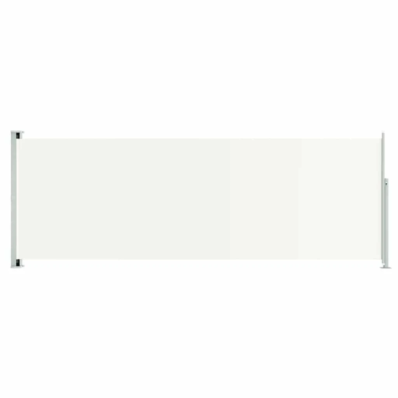 vidaXL izvelkams sānu aizslietnis, 220x600 cm, krēmkrāsas