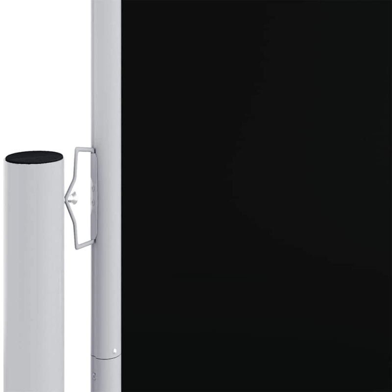 vidaXL izvelkams sānu aizslietnis, melns, 180x600 cm
