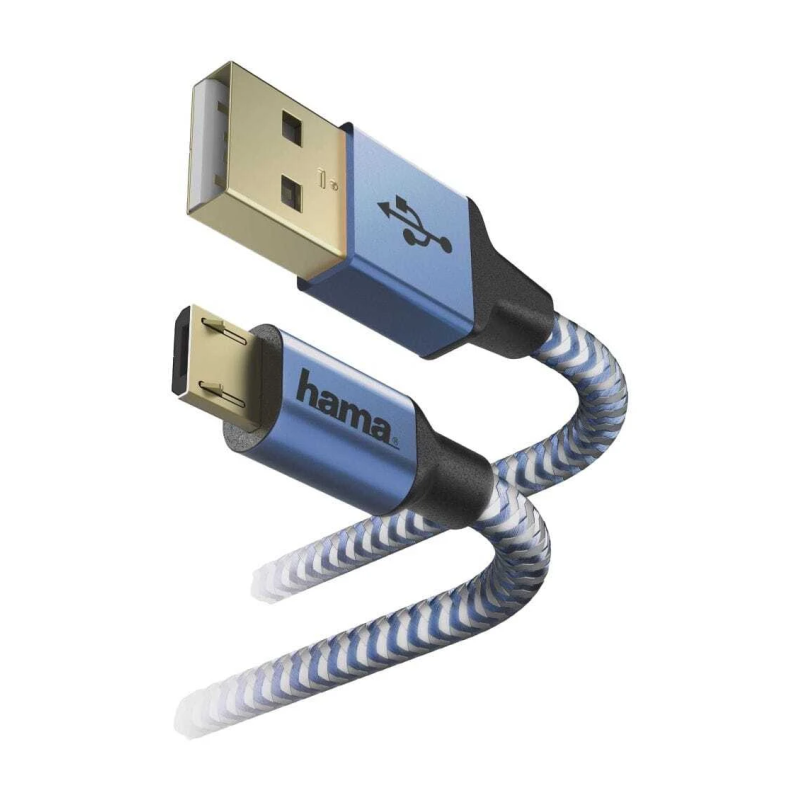Hama 00178289 Cable USB 1,5 m USB 2.0 USB A Micro-USB B Blue