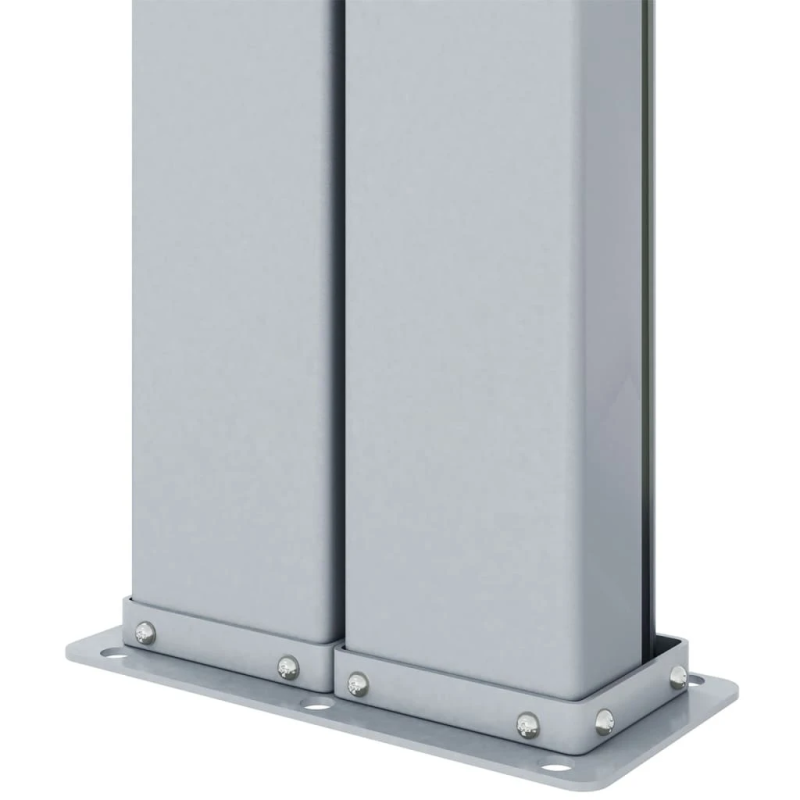 vidaXL izvelkams sānu aizslietnis, brūns, 160x1000 cm