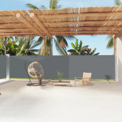 vidaXL izvelkams sānu aizslietnis, antracītpelēks, 180x1200 cm