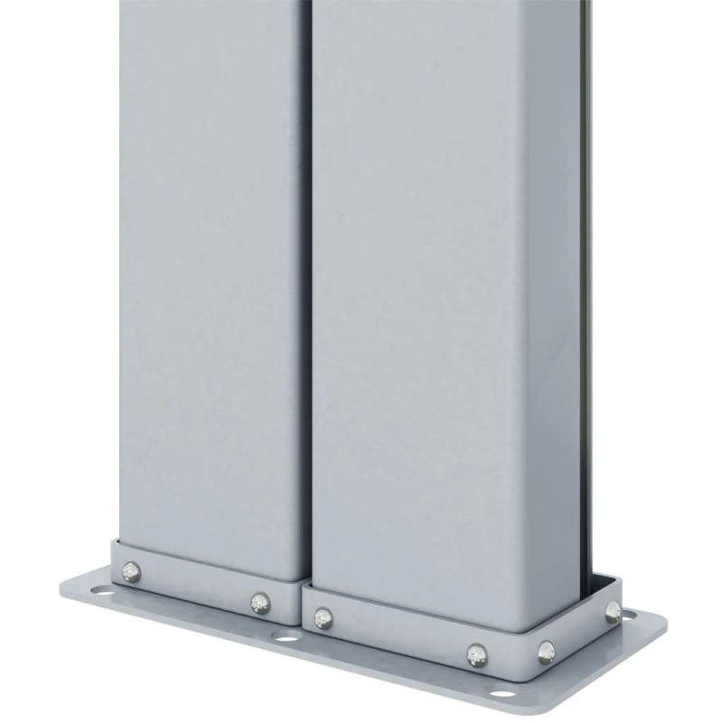 vidaXL izvelkams sānu aizslietnis, brūns, 180x1200 cm