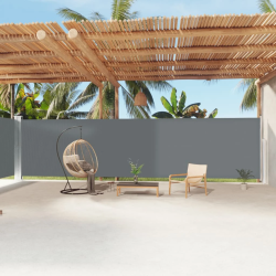 vidaXL izvelkama sānu markīze, antracītpelēka, 200x1200 cm