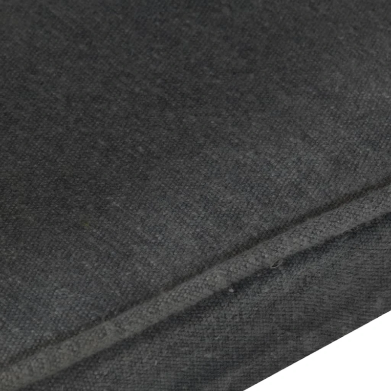 vidaXL atpūtas krēsls, melns audekls