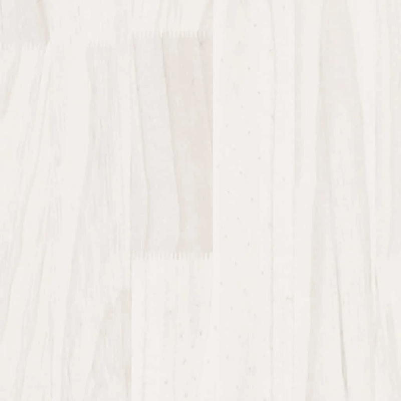 vidaXL dārza puķu kastes, 2 gab., 40x40x40cm, balts priedes masīvkoks