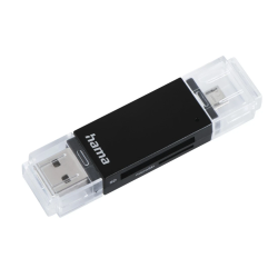 Hama 00181056 USB 2.0 OTG Card Reader Aluminium