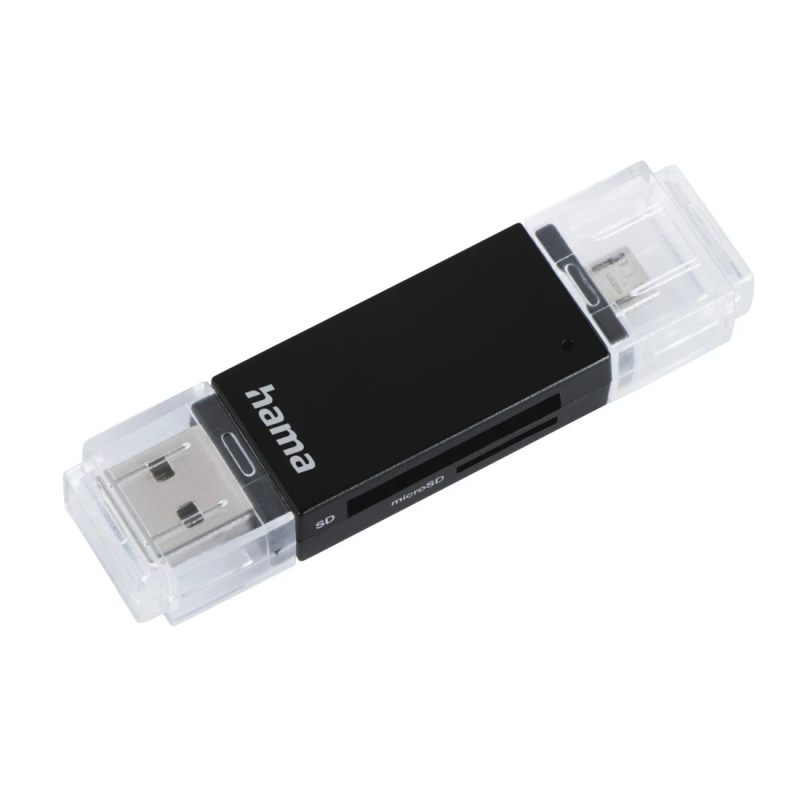 Hama 00181056 USB 2.0 OTG Card Reader Aluminium