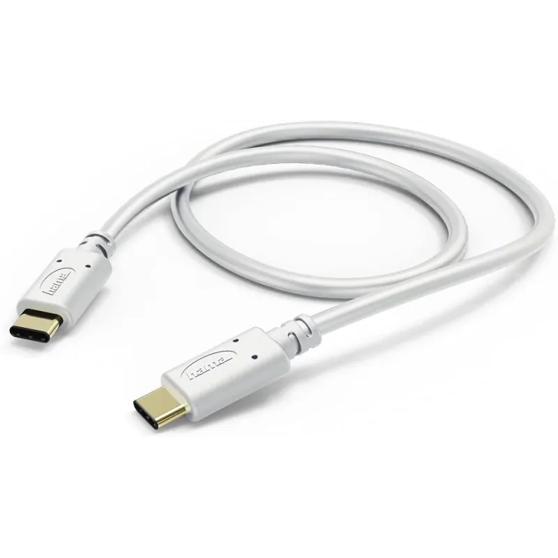 Hama 00183328 Charging-Data Cable, USB Type-C - USB Type-C 1.5m White