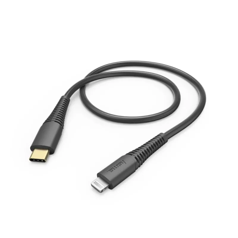 Hama 00183308 Fast Charging-Data Cable, USB-C - Lightning 1.5m Black