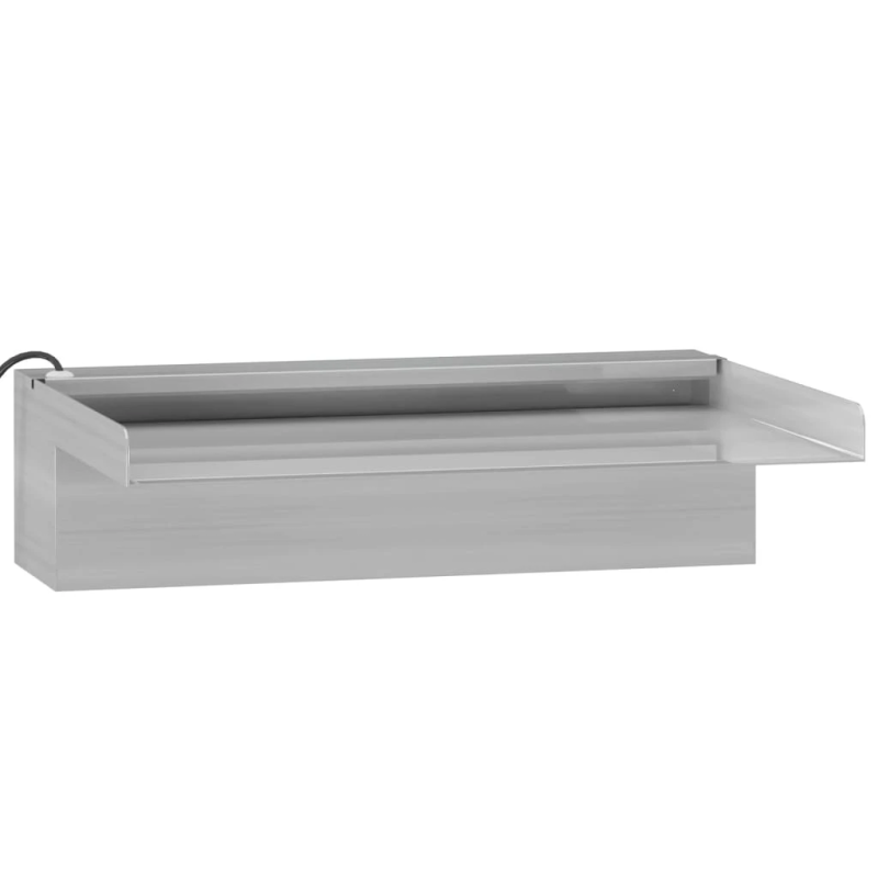 vidaXL ūdenskritums ar RGB LED gaismām, nerūsējošs tērauds, 30 cm