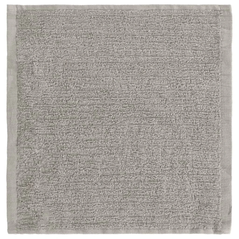 vidaXL dvieļu komplekts, 12 gab., pelēka kokvilna