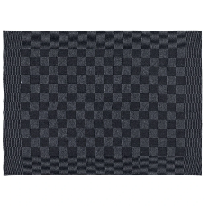 vidaXL dvieļu komplekts, virtuves cimdi, 15 gab., melna kokvilna