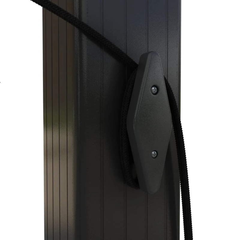 vidaXL dārza nojume ar izvelkamu jumtu, 3x3 m, pelēkbrūna