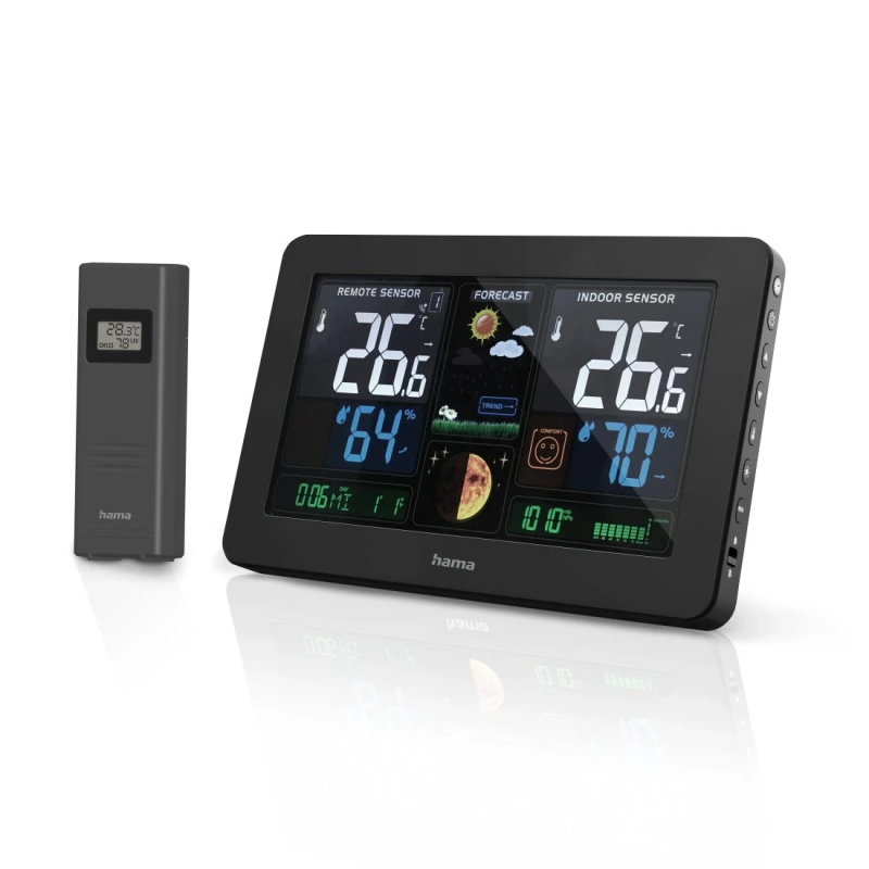 Hama 00186380 Weather station Premium Black